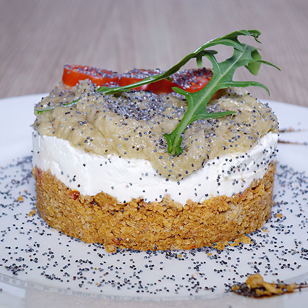 Eggplant cheesecake